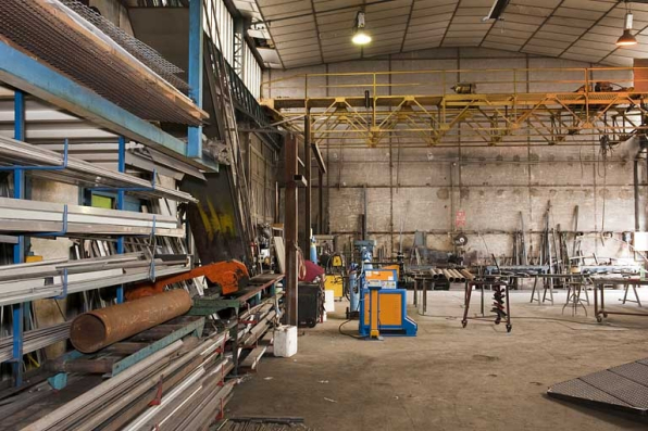 Magasin industriel. Vue intérieure depuis l'ouest. © Région Bourgogne-Franche-Comté, Inventaire du patrimoine