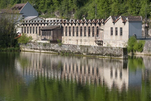 Atelier de fabrication nord. Vue rapprochée depuis le pont. © Région Bourgogne-Franche-Comté, Inventaire du patrimoine