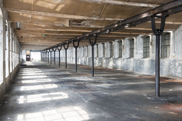 Atelier de fabrication nord. Vue intérieure depuis le nord-est. © Région Bourgogne-Franche-Comté, Inventaire du patrimoine