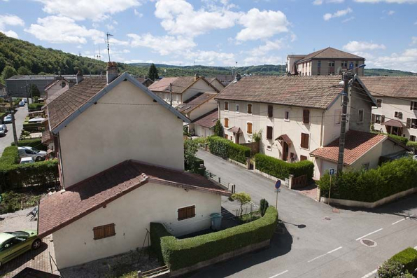 Vue plongeante depuis le nord. © Région Bourgogne-Franche-Comté, Inventaire du patrimoine