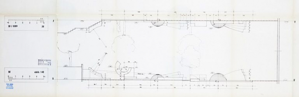 [Projet de Gonez dans le cadre du 1 % artistique : élévations], 1987. © Région Bourgogne-Franche-Comté, Inventaire du patrimoine