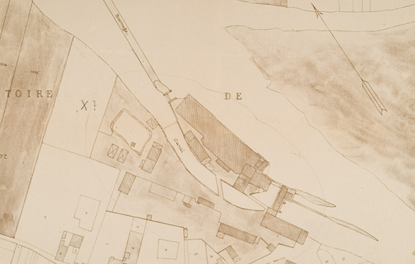 Plan-masse de la papeterie. © Région Bourgogne-Franche-Comté, Inventaire du patrimoine