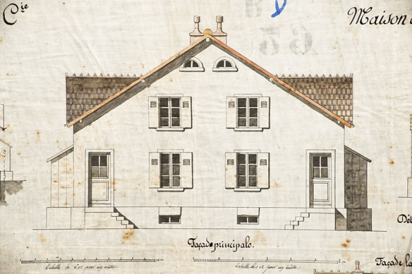 Cité Constant Peugeot et Cie. Maison à quatre logements. Façade principale. © Région Bourgogne-Franche-Comté, Inventaire du patrimoine