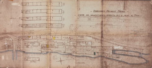 Ets Peugeot Frères. Usine de Valentigney-amont [partie sud]. © Région Bourgogne-Franche-Comté, Inventaire du patrimoine