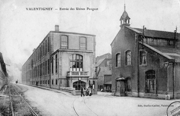Valentigney - Entrée des usines Peugeot. © Région Bourgogne-Franche-Comté, Inventaire du patrimoine