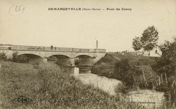 Demangevelle. Pont du Coney. Carte postale. © Région Bourgogne-Franche-Comté, Inventaire du patrimoine