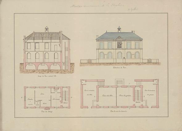 Plan de l'école. © Archives départementales de la Haute-Saône