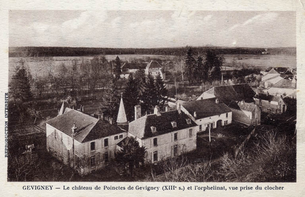 Le château de Gevigney, carte postale. © Commune de Gevigney-et-Mercey