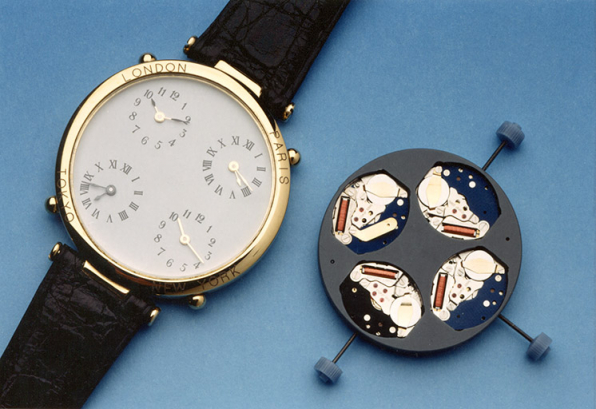 [Montres avec quatre modules et cadran horaire quadruple], décennies 1980-1990. © Région Bourgogne-Franche-Comté, Inventaire du patrimoine