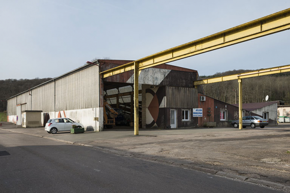 Le bâtiment d'entretien des véhicules. © Région Bourgogne-Franche-Comté, Inventaire du patrimoine