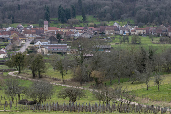 Le village de Purgerot depuis la ferme de la Grande vigne. © Région Bourgogne-Franche-Comté, Inventaire du patrimoine