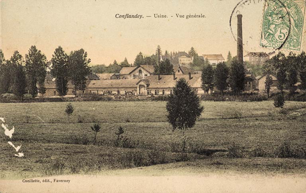 Vue générale de l'usine, Conflandey. © Région Bourgogne-Franche-Comté, Inventaire du patrimoine