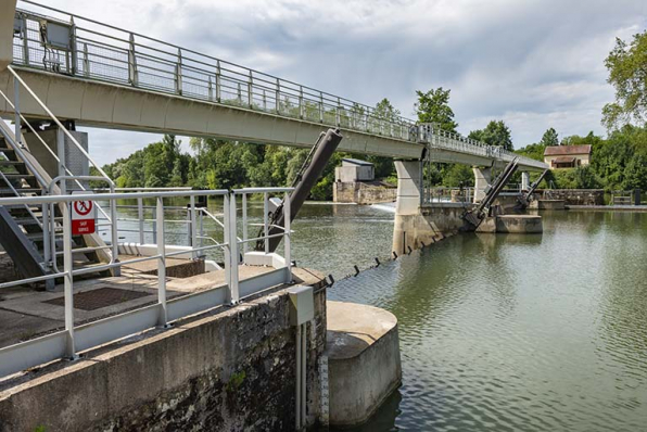 Le barrage à clapets. © Région Bourgogne-Franche-Comté, Inventaire du patrimoine