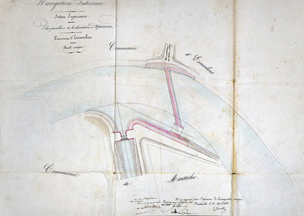 Dérivation d'Apremont et sa porte de garde (1838). © Région Bourgogne-Franche-Comté, Inventaire du patrimoine