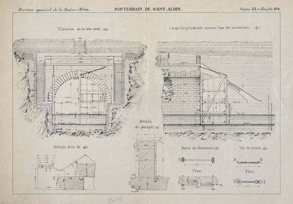 Service spécial de la Saône-Atlas, Souterrain de Saint-Albin [s.d]. © Région Bourgogne-Franche-Comté, Inventaire du patrimoine