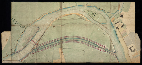 Dérivation de Chemilly - Plan général (1878). © Région Bourgogne-Franche-Comté, Inventaire du patrimoine Dérivation de Chemilly - Plan général (1878). © Région Bourgogne-Franche-Comté, Inventaire du patrimoine