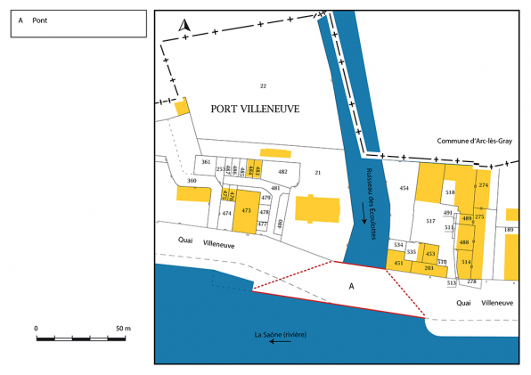 Plan masse et de situation. © Région Bourgogne-Franche-Comté, Inventaire du patrimoine