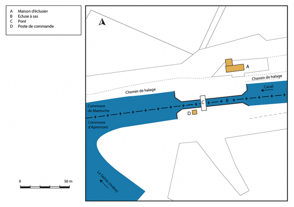 Plan masse et de situation. © Région Bourgogne-Franche-Comté, Inventaire du patrimoine