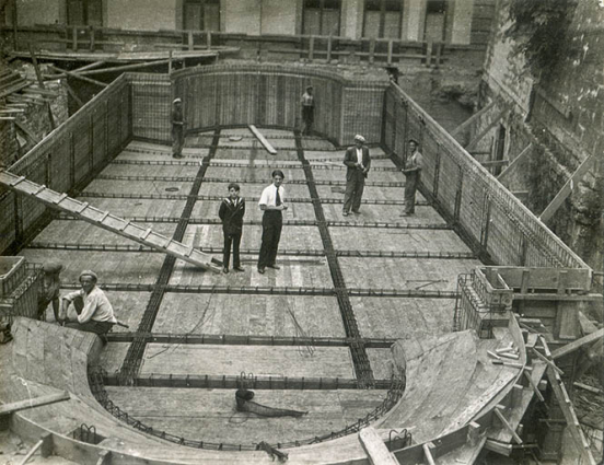 Chantier de la piscine. © Région Bourgogne-Franche-Comté, Inventaire du patrimoine