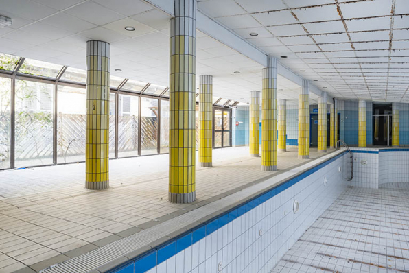 Rez-de-chaussée, piscine. © Région Bourgogne-Franche-Comté, Inventaire du patrimoine