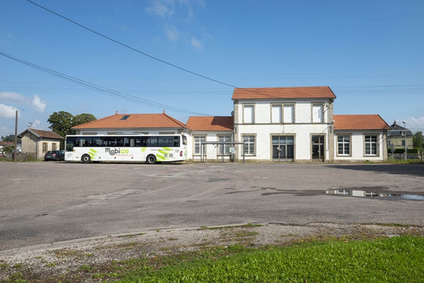 La gare, vue d'ensemble. © Région Bourgogne-Franche-Comté, Inventaire du patrimoine