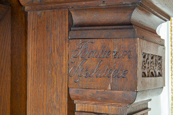 Inscription (signature) : "Boutterin architecte". © Région Bourgogne-Franche-Comté, Inventaire du patrimoine