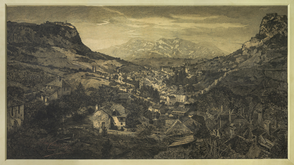 Vue de salins. 1875. © Région Bourgogne-Franche-Comté, Inventaire du patrimoine