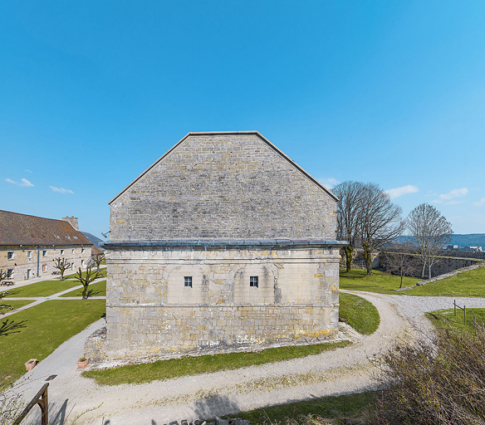 Caserne V : Mur pignon. © Région Bourgogne-Franche-Comté, Inventaire du patrimoine