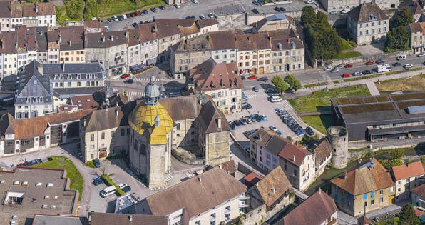 Vue plongeante depuis le fort Saint-André. © Région Bourgogne-Franche-Comté, Inventaire du patrimoine