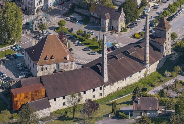 Bourg : la saline depuis le fort Saint-André. © Région Bourgogne-Franche-Comté, Inventaire du patrimoine