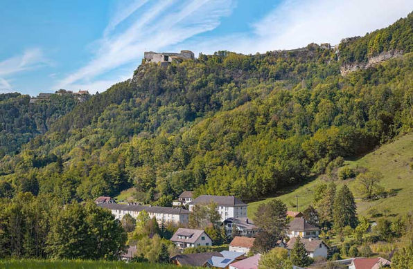 Le fort Belin depuis la route de Cernans (D 472). © Région Bourgogne-Franche-Comté, Inventaire du patrimoine