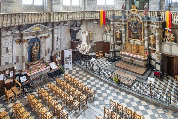 Vue intérieure plongeante depuis le nord-est. © Région Bourgogne-Franche-Comté, Inventaire du patrimoine