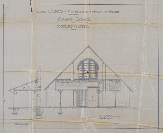 Projet, façade (1906). © Région Bourgogne-Franche-Comté, Inventaire du patrimoine