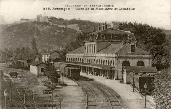 Vue ancienne, façade côté quais. © Bibliothèque municipale, Besançon