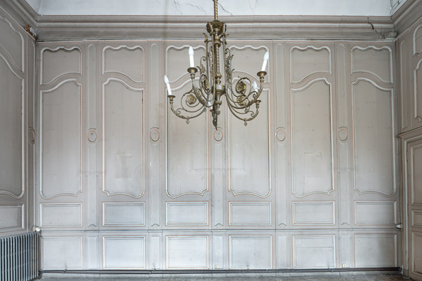 Aile nord. Lambris de la pièce au premier étage. © Région Bourgogne-Franche-Comté, Inventaire du patrimoine