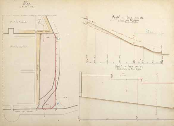 Ville de Salins - Agrandissement du cimetière, 1888. © Région Bourgogne-Franche-Comté, Inventaire du patrimoine