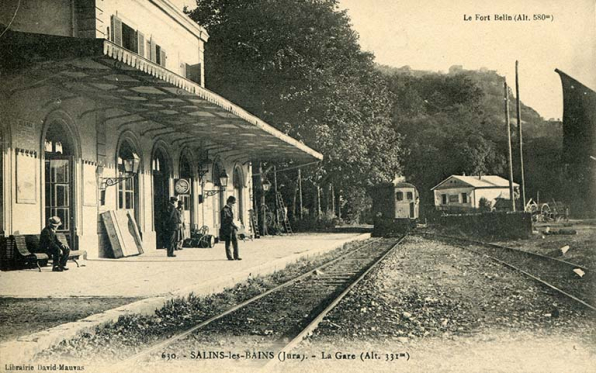 Salins-les-Bains (Jura) - La gare, s.d. [fin 19e ou début 20e siècle]. © Région Bourgogne-Franche-Comté, Inventaire du patrimoine