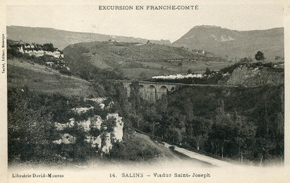 Salins-les-Bains - Viaduc de Saint-Joseph, s.d. [fin 19e ou début 20e siècle]. © Région Bourgogne-Franche-Comté, Inventaire du patrimoine