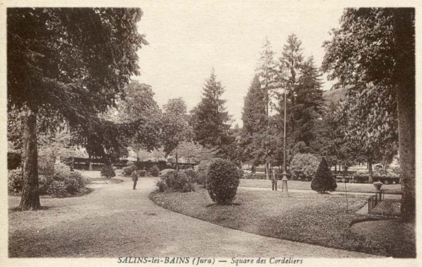 Salins-les-Bains (Jura). Square des Cordeliers, s.d. [fin 19e ou début 20e siècle]. © Région Bourgogne-Franche-Comté, Inventaire du patrimoine
