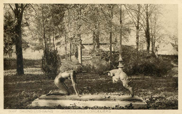 Salins-les-Bains - Jardin des Cordeliers, s.d. [vers 1930]. © Région Bourgogne-Franche-Comté, Inventaire du patrimoine