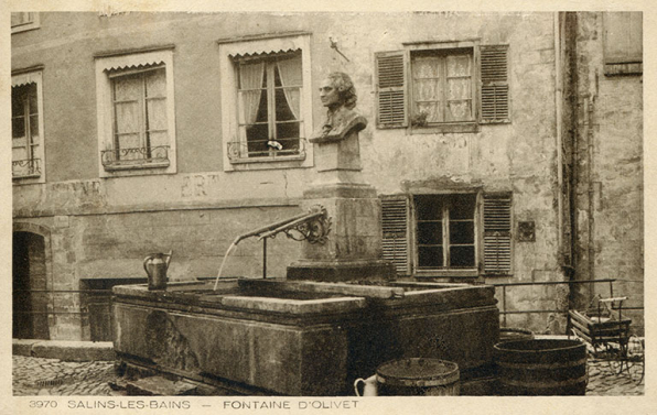 Salins-les-Bains - Fontaine d'Olivet, s.d. [début 20e siècle]. © Région Bourgogne-Franche-Comté, Inventaire du patrimoine