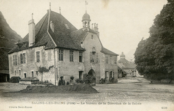 Salins-les-Bains (Jura) - Le bureau de la direction des salines, s.d. [fin 19e ou début 20e siècle]. © Région Bourgogne-Franche-Comté, Inventaire du patrimoine