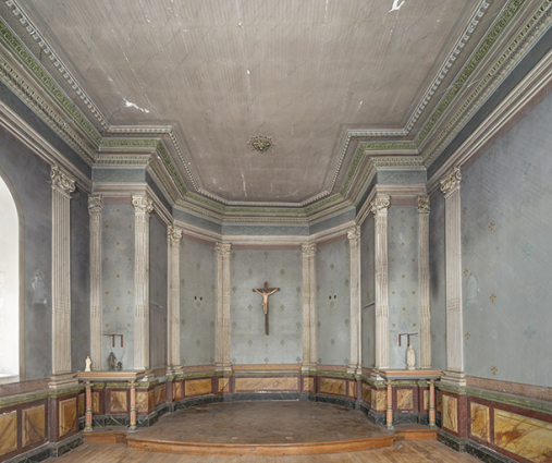 Vue du choeur de la chapelle. © Région Bourgogne-Franche-Comté, Inventaire du patrimoine