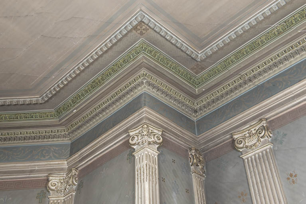 Détail des corniches du choeur. © Région Bourgogne-Franche-Comté, Inventaire du patrimoine