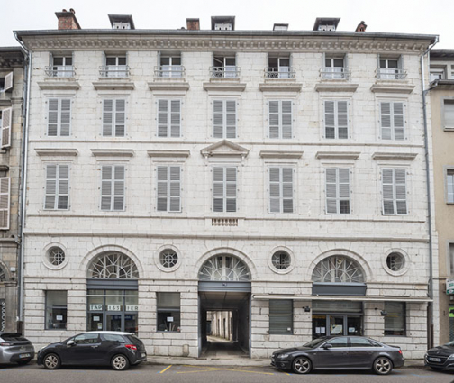 Façade antérieure. © Région Bourgogne-Franche-Comté, Inventaire du patrimoine Façade antérieure. © Région Bourgogne-Franche-Comté, Inventaire du patrimoine