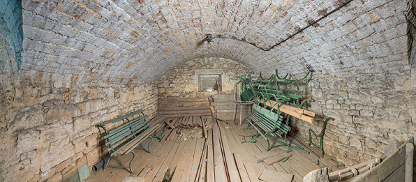Vue générale d'une casemate. © Région Bourgogne-Franche-Comté, Inventaire du patrimoine