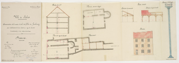 Appropriation de la maison d'école de filles [n°66 faubourg Pasteur], 1890. © Archives municipales, Besançon
