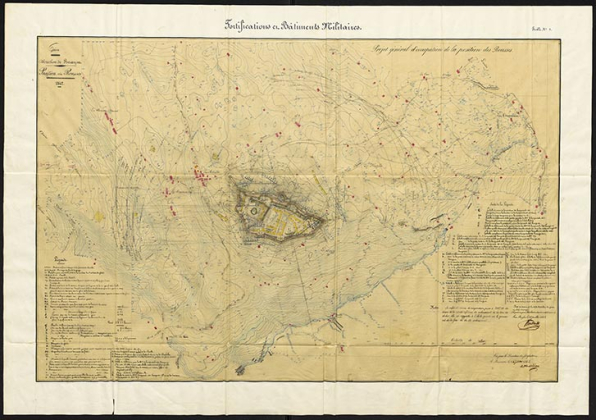 Projet général d'occupation des Rousses. 1842. © Service historique de la Défense