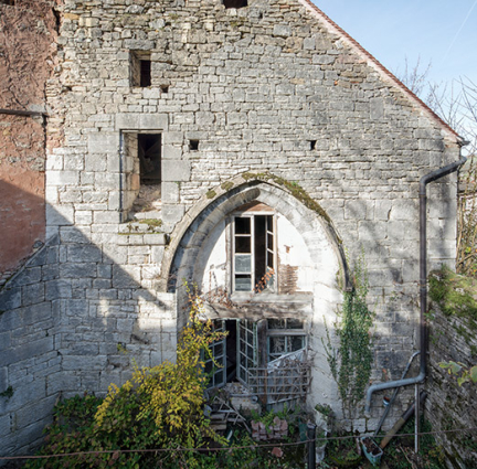 Elévation du mur de chevet. Vue de face. © Région Bourgogne-Franche-Comté, Inventaire du patrimoine