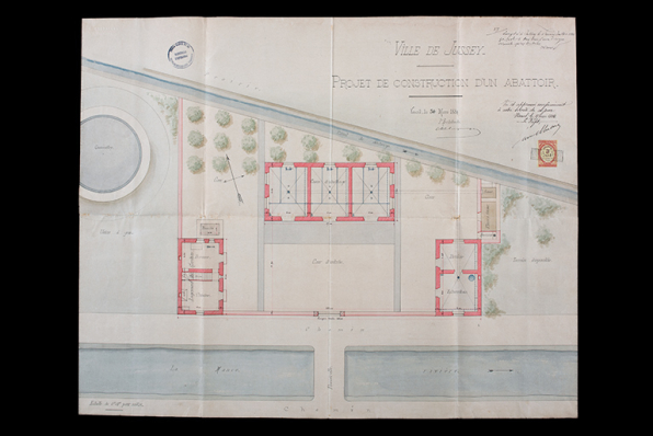 Plan projeté, 1884. © Région Bourgogne-Franche-Comté, Inventaire du patrimoine